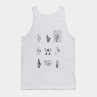 MONSTER MUDRAS BLACK/WHITE Tank Top